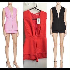 Mustard Seed Deep V Neck Romper